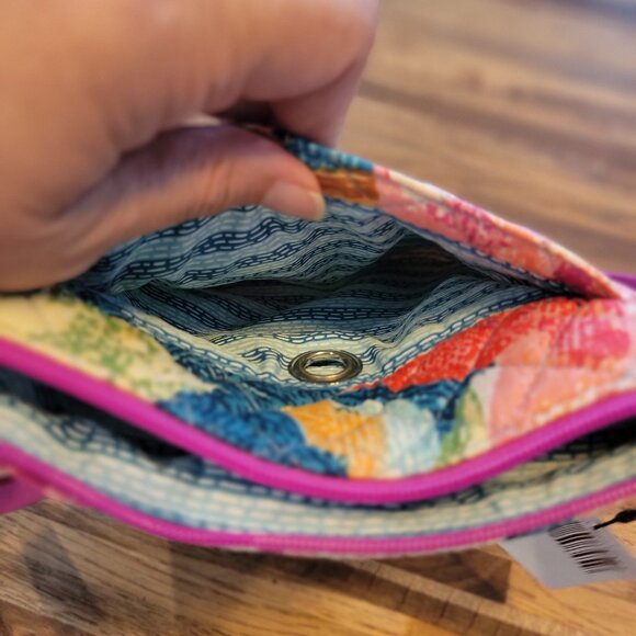 Vera Bradley Iconic RFID Mini Hipster Super Bloom Floral Print - Picture 11 of 14